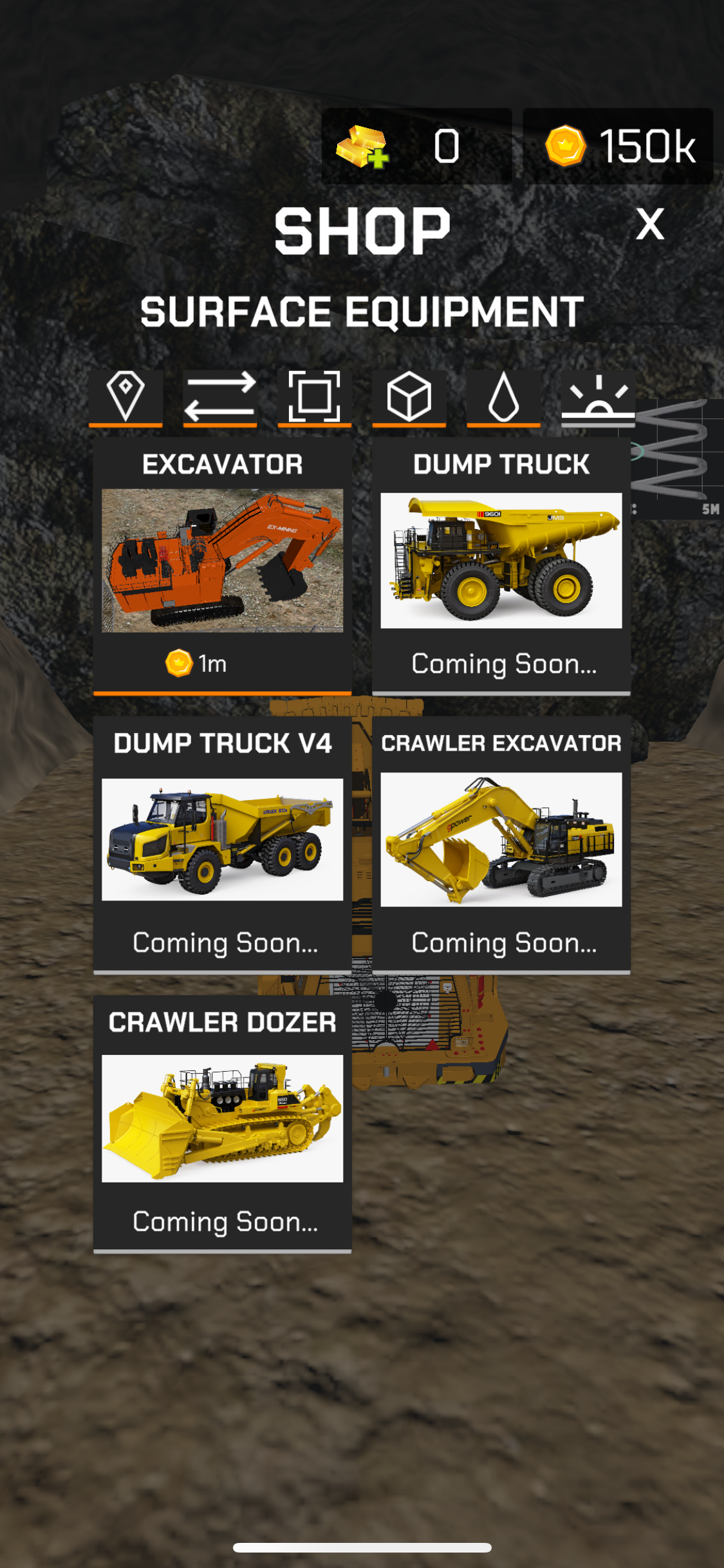 screen shot for miningsims game.4
